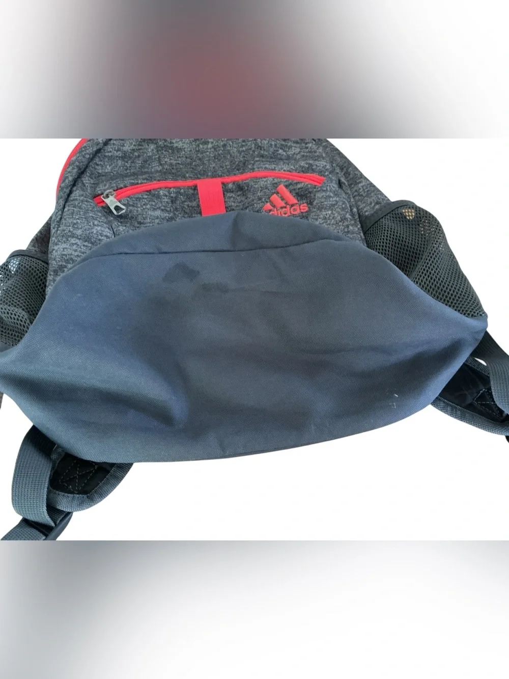 Adidas unisex Charcoal Grey/ Red Backpack